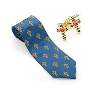 THE MASONIC COLLECTION - Rose Croix 100% Silk Woven Tie With Matching Cufflinks - Freemason Gifts for Men