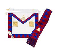 THE MASONIC COLLECTION - Royal Arch Companions Apron & Sash with Standard Size Jewel - Gold Bullion Wire - An Ideal Freemason Gift For Men