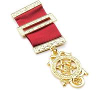 THE MASONIC COLLECTION - Royal Arch Principals Breast Jewel - Standard/Large Size - Premium Gold Finishing - Comes in Clear Jewel Wallet - Freemason Gift for Men