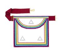 THE MASONIC COLLECTION Royal Ark Mariner WCN/PCN Imitation Leather Apron - Comes in Clear Sleeve - Gift Accessory for Freemason Men