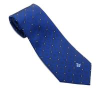THE MASONIC COLLECTION - Silk Woven Blue Tie - Square and Compass With G - Hand Finished - Freemason Gifts for Men