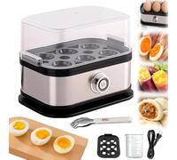 The Master Egg Cooker, 2026 Upgrade Master Egg Boiler, Smart Stainless Steel Electric Eggs Poacher,Multi-Functional Auto Shut-Off Egg Steamer 6 Egg Capacity for Soft,Medium,Hard Boiled (1pc)