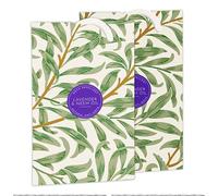 The Master Herbalist Natural MOTH REPELLENT | LAVENDER & NEEM OIL Scented Wardrobe Freshener in a WILLIAM MORRIS Inspired WILLOW Design | ANTI-MOTH Protection | Contains Essential Oils | PACK OF 2