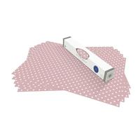 The Master Herbalist UNSCENTED & WIPE CLEAN Drawer Liners in a HELEBORE PINK POLKA DOT Design - Perfect for Kitchen Drawers, Shelves, Cupboards & Cabinets