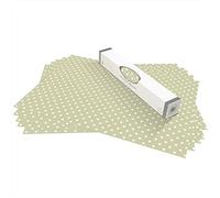 The Master Herbalist UNSCENTED & WIPE CLEAN Drawer Liners in a SAGE GREEN POLKA DOT Design - Perfect for Kitchen Drawers, Shelves, Cupboards & Cabinets. Contains 10 Sheets. Made in the UK.