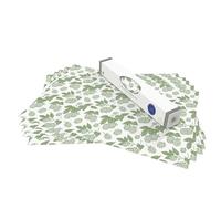 The Master Herbalist UNSCENTED & WIPE CLEAN Drawer Liners with a green HOPS Design - Perfect for Bedroom Drawers, Wardrobe Shelves, Linen Cupboards & Cabinets. Contains 10 Sheets Made in UK