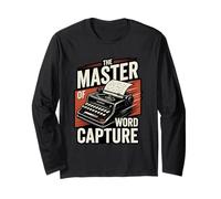 The Master of Word Capture Stenographer Court Reporter Long Sleeve T-Shirt
