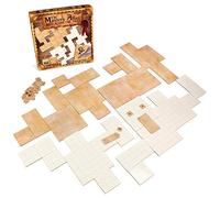 The Master's Atlas (Blank/Parchment) | 44 Reversible Dry & Wet Erase Map Grid Tiles | 48 Dungeon Object Tokens: Treasure, Doors, Stairs and More | RPG Tabletop Role Playing Mat for Fantasy Gaming