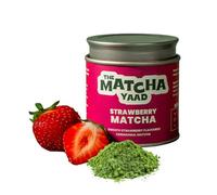 The Matcha Yaad Strawberry Matcha Powder, Infused Ceremonial Grade Japanese Green Tea, Natural Strawberry Flavour, Vegan, 25g