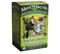 The Mate Factor Yerba Mate Energizing Herb Tea Bag, Organic Fresh Green, 24-Count Box