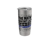 The Math Doesn't Lie 86 + 47 = 25th Amendment Stainless Steel Insulated Tumbler