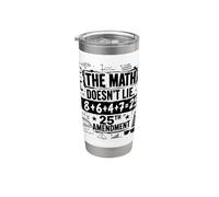 The Math Doesn't Lie 86 + 47 = 25th Amendment Stainless Steel Insulated Tumbler