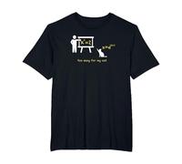 The Math Equation x^x=2 is Too Easy for My cat T-Shirt, Men's Big and Tall, Black, 3X Tall