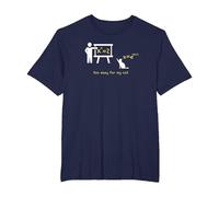 The Math Equation x^x=2 is Too Easy for My cat T-Shirt, Men's Big and Tall, Navy Blue, 4X Tall