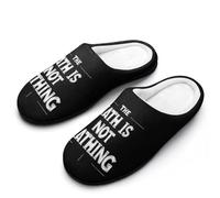The Math Is Not Mathing Slippers Women Winter Warm Cotton Hotel Slippers Anti-Slip Indoor Slip-Ons House Shoes 7-8(39-40