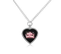 The Math Isnt Mathing Heart Pet Ashes Necklace Jewellery Dog Alloy Keepsake Pendant Cat