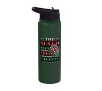The Math Says I Must Fold and Here I Am Calling Funny Poker Stainless Steel Insulated Water Bottle