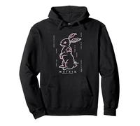 The Matrix 4 Illusion Rabbit Pullover Hoodie, Adult Unisex, Black, XX-Large