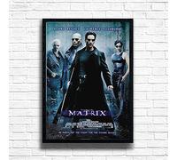 The Matrix, 90s Movie Print Vintage Nostalgic Film Poster, A4 and A3 Size Frame Options Available,Great Home, Pub, Café, Bar Decoration Wall Art Print, House gift for movie lovers (A4 Framed (Black))