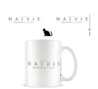 The Matrix Black Cat Mug in White The Matrix White