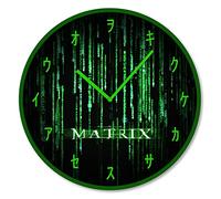 The Matrix Wall Clock (Matrix Code) 25cm Diameter - Official Merchandise