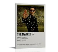 The MatrixWaterproof Poster Wall Painting Canvas Decorative Painting Suitable for Office Bedroom Decoration Living Room PosterFrame-style08x12inch(20x30cm)