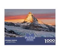 The Matterhorn, Switzerland Wooden Jigsaw Puzzle Waterproof 1000 Piece Puzzles for Adults Colourful Educational Games