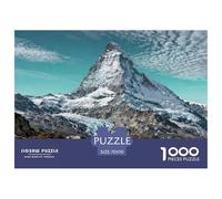 The Matterhorn, Switzerland Wooden Jigsaw Puzzle Waterproof 1000 Piece Puzzles for Adults Fun Educational Games