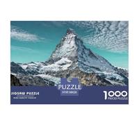 The Matterhorn, Switzerland Wooden Jigsaw Puzzle Waterproof 1000 Piece Puzzles for Adults Fun Home Decoration