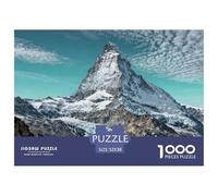 The Matterhorn, Switzerland Wooden Jigsaw Puzzle Waterproof 1000 Piece Puzzles for Adults Gifts Colourful Educational Games