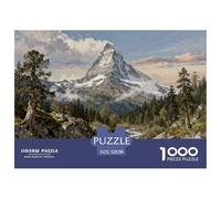 The Matterhorn, Switzerland Wooden Jigsaw Puzzle Waterproof 1000 Piece Puzzles for Adults Impossible Educational Games