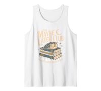 The Maybe Later Club Because Later Means Never Owl Tank Top