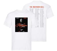 The Mayhem Ball Gaga T-Shirt 2025 World Tour Unisex Music Event Fan Gift Concert Tee UK Dates White