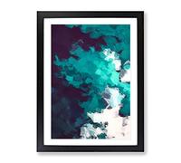 The Maze Abstract Framed Print | A4 Black Framed Wall Art | Ready to Hang | Abstract Fantasy Picture | Living Room Bedroom Lounge Office