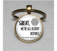 The Maze Runner Quote Pendant Keychain
