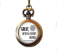 The Maze Runner Quote Pocket Watch Necklace