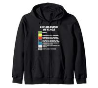 The Meaning of Racing Flags, Just Gonna Send It, Race Flag Zip Hoodie