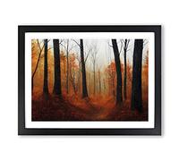 The Meaningful Autumn Forest Framed Print | A2 Black Framed Wall Art | Ready to Hang | Modern Landscape Picture | Living Room Bedroom Lounge Office