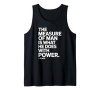 The Measure of Man Plato Saying of a Philosopher Tank Top