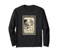 The Mechanic Tarot Card - Spooky Gothic Garage Workshop Car Long Sleeve T-Shirt