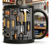The Mechanic's Toolbox Mug, 11oz Ceramic Mechanic Toolbox Coffee Cup, Mechanic Coffee Mug, Birthday Christmas Thanksgiving Anniversary, Tool Box Tea Mug Funny Husband Dad