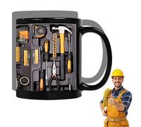 The Mechanic's Toolbox Mug, Mechanic Toolbox Mug Set, 11oz Ceramic Mechanic Toolboxes Coffee Cup, Tool Box Tea Mugs Funny Gift for Husband Dad (1PC)
