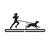 The Medal Hanger Shop | Medal Hanger Display | CANICROSS | Female Runner | Black Metal | Wall Mounted Running Medal Holder Made in Britain