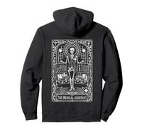 The Medical Assistant Gothic Skeleton Tarot Card Pullover Hoodie