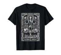 The Medical Assistant Gothic Skeleton Tarot Card T-Shirt