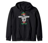 The Medical Laboratory Scientist Elf Funny Christmas Zip Hoodie