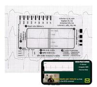The Medical Lounge Transparent ECG Ruler With Access to Online ECG Foundations Course, Pocket-sized ECG/EKG Measuring Pocketcard, For Paramedics, Nurses, Doctors & Students, 7-step guide