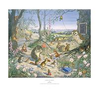 The Medici Society Limited Going to School, Molly Brett (255gsm Art Paper, Image Size: 444mm x 533mm (17.5" x 21"))