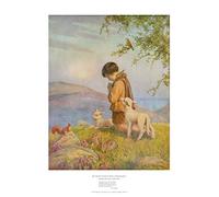 The Medici Society Limited He Prayeth Best, Margaret Tarrant (315gsm Watercolour art board, Image Size: 298mm x 235mm (11.75" x 9.25"))