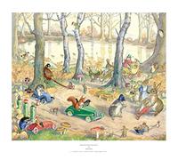 The Medici Society Limited Woodland Traffic Print, Molly Brett (Paper type: 255gsm Satin art paper, Image size: 444mm x 533mm (17.5" x 21"))